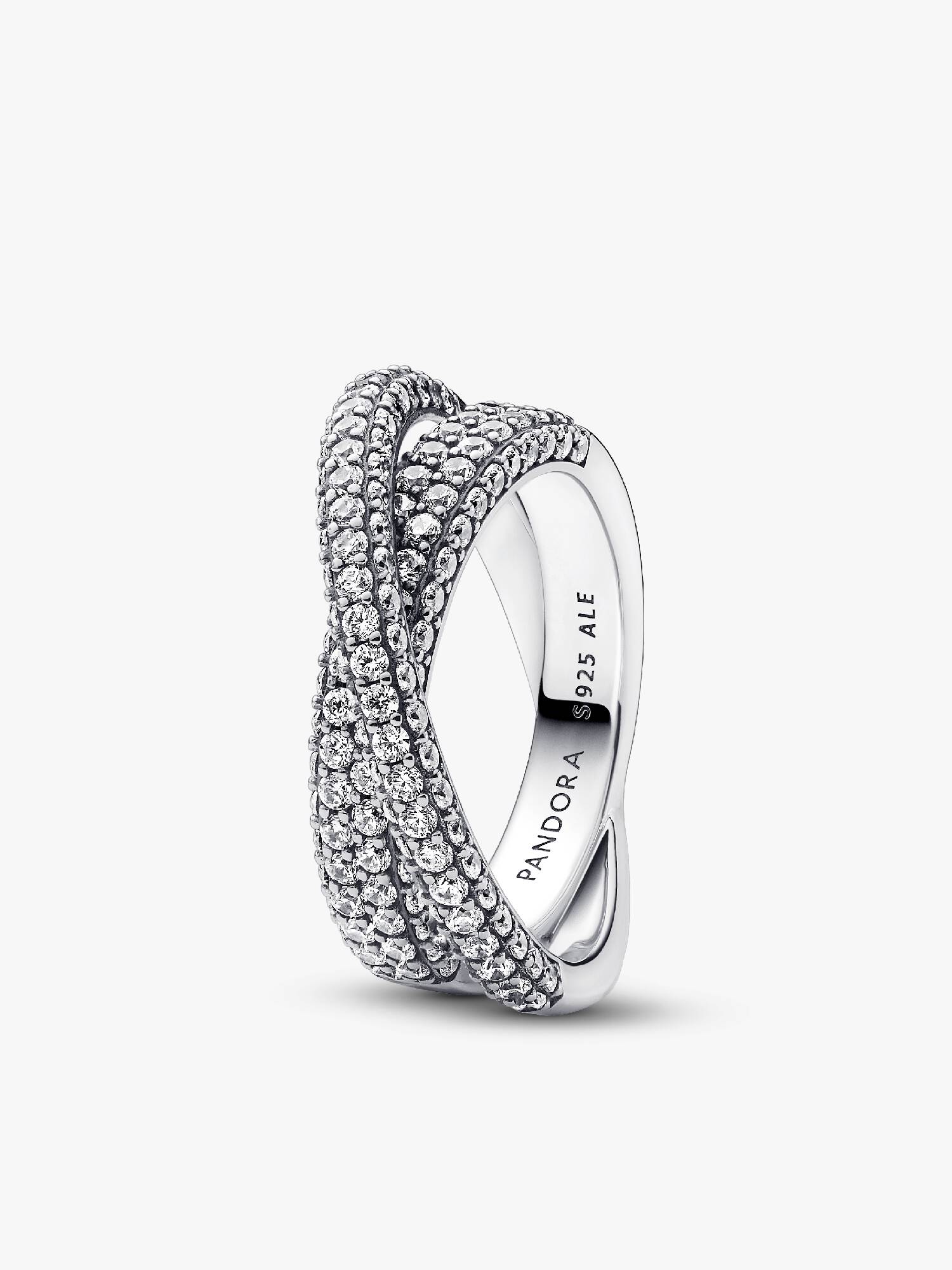Pandora Timeless Összefonódó pavé karikagyűrű