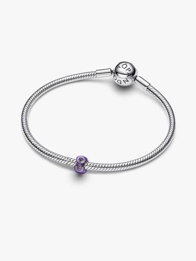 Lila végtelenjel mini charm
