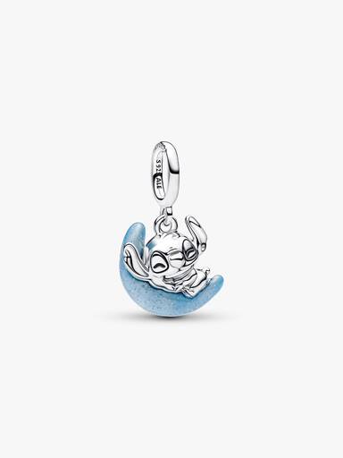 Disney Stitch foszforeszkáló hold függő charm
