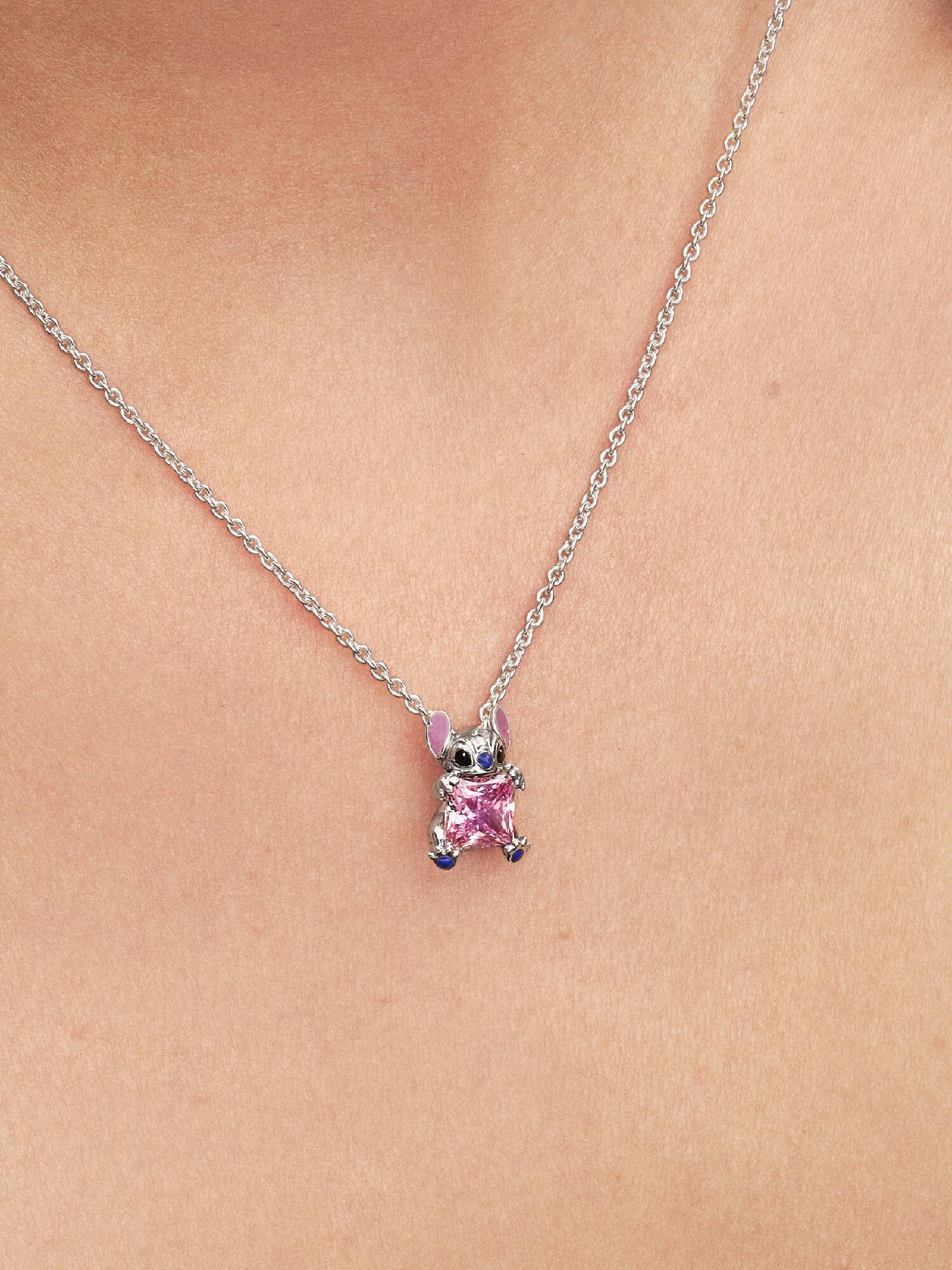 Disney Stitch rózsaszín collier nyaklánc