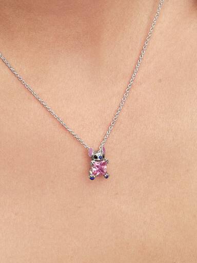 Disney Stitch rózsaszín collier nyaklánc