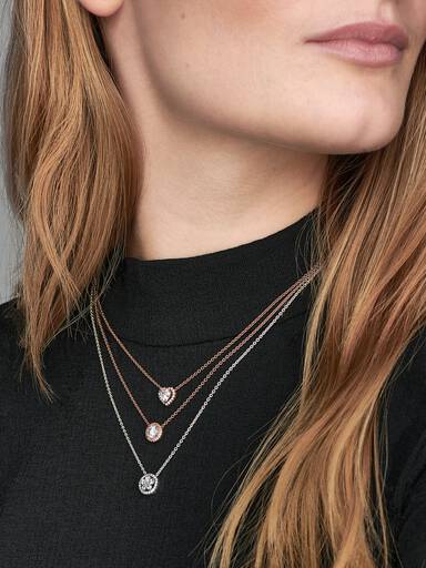 Szikrázó szív collier nyaklánc