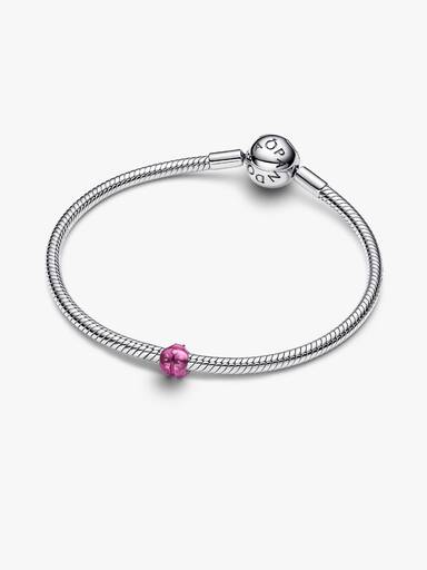 Rózsaszín katica mini charm