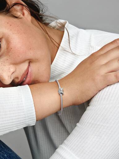 Pillangókapcsos kígyólánc karkötő