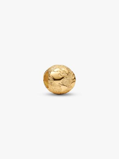 Texturált földgömb mini charm