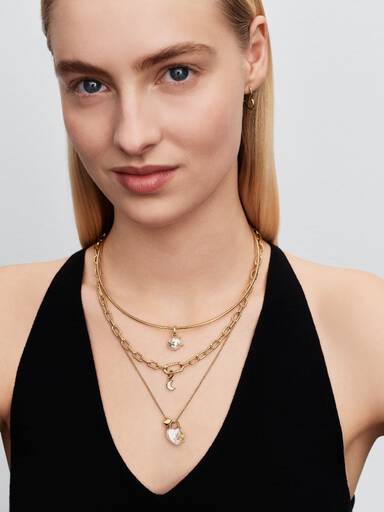 Fehér félhold mini függő charm