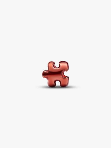 Narancssárga puzzle-darab mini charm