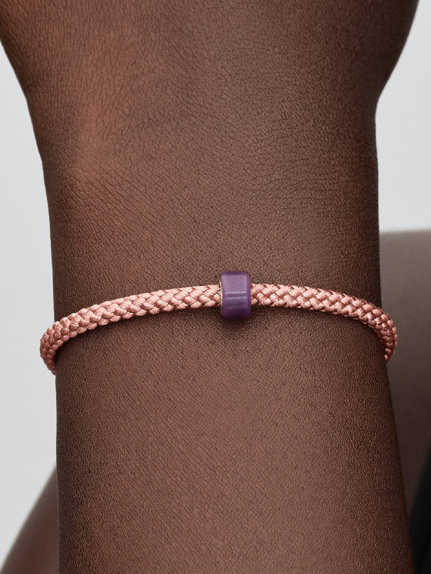 Lila muranói üveg mini charm