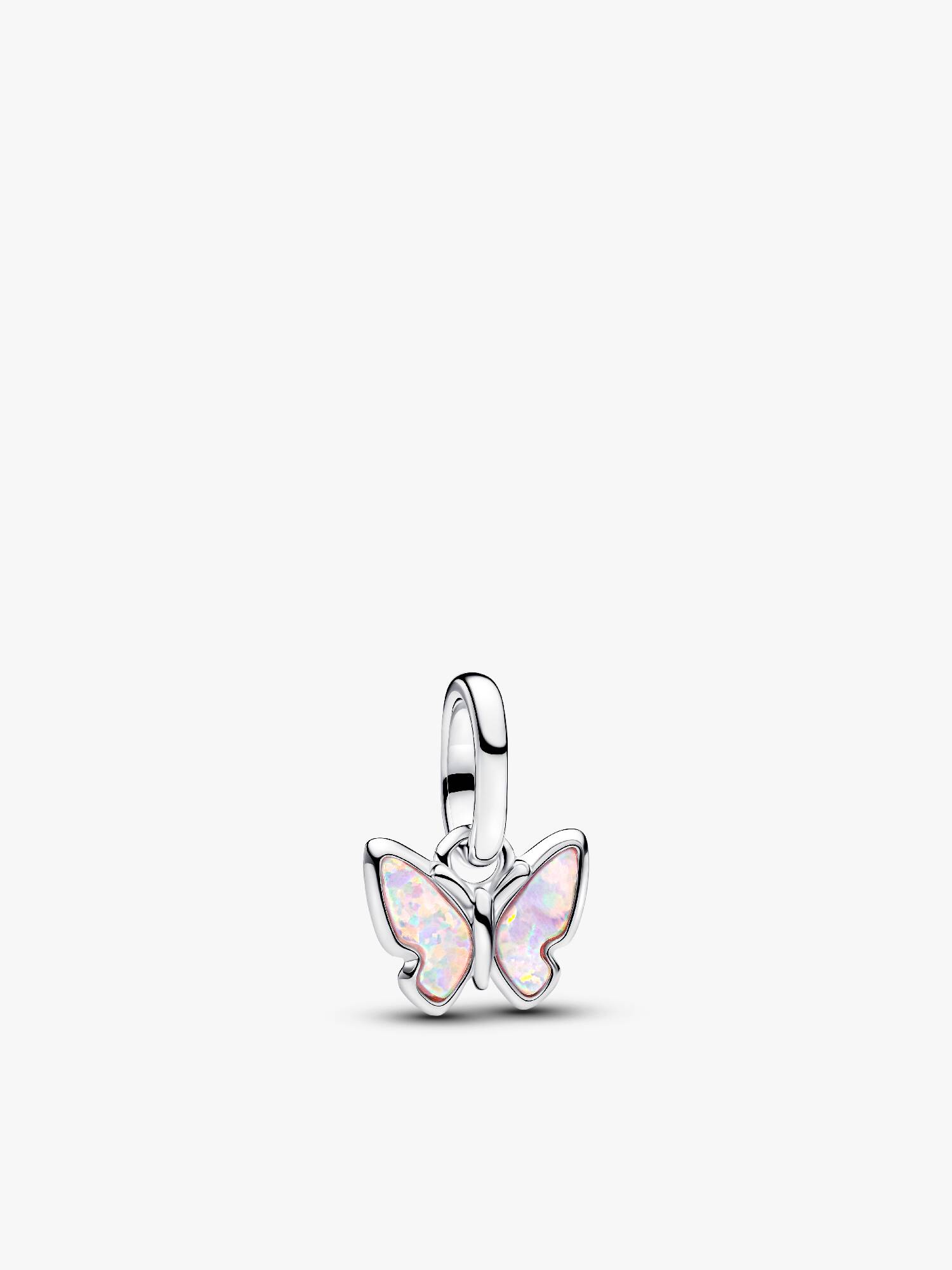 Rózsaszín pillangó mini függő charm 