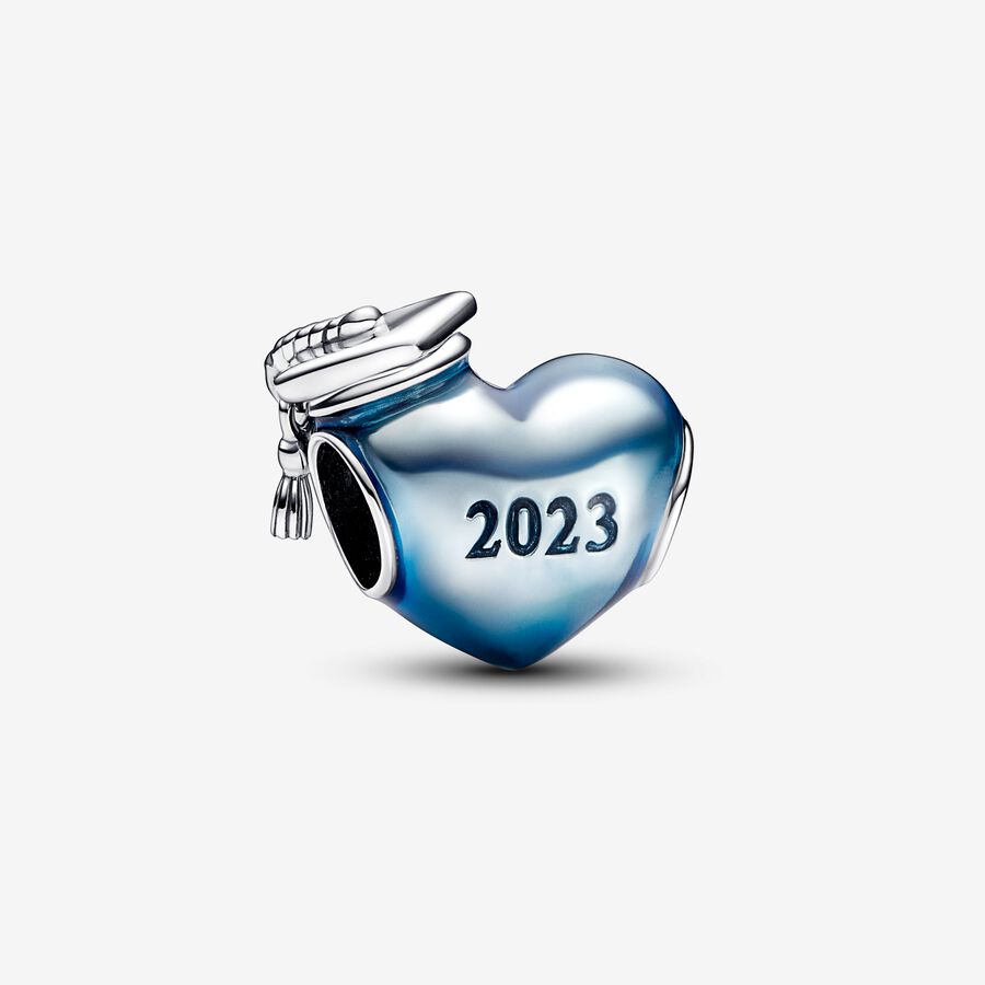 Kék 2023 ballagási szív charm image number 0
