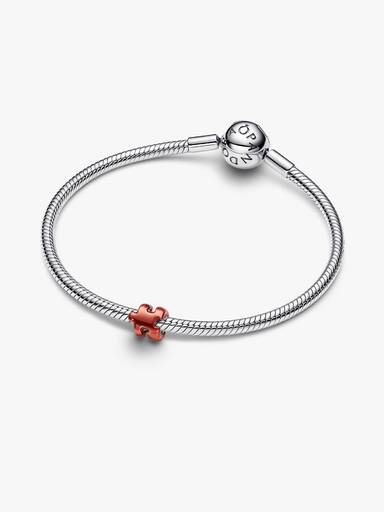 Narancssárga puzzle-darab mini charm