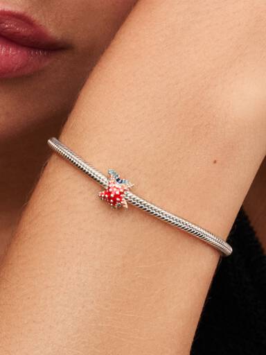 Színes tengeri csillag mini charm