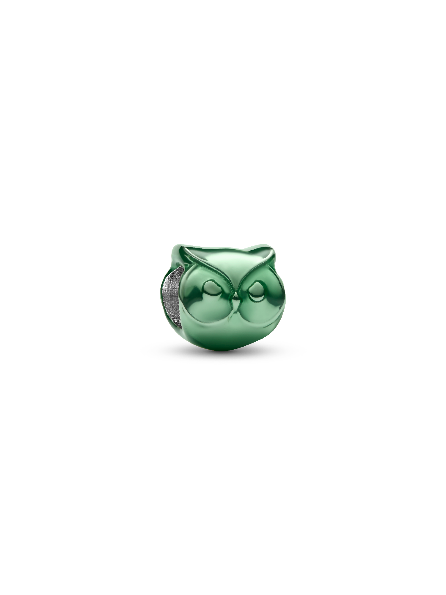 Zöld bagoly mini charm