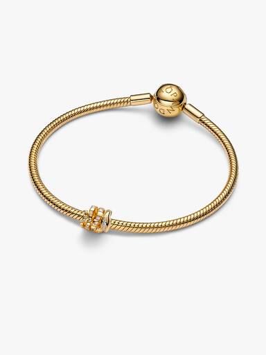 Összetekeredett kígyó charm