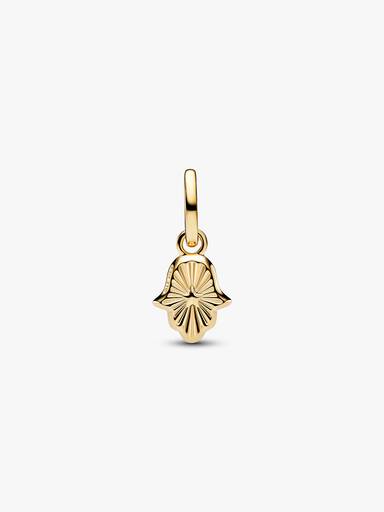 Zöld Hamza kéz mini függő charm