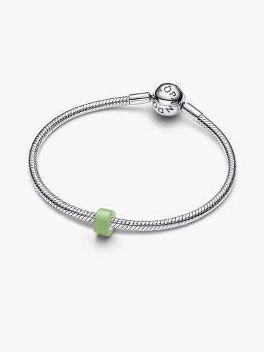 Zöld muranói üveg mini charm