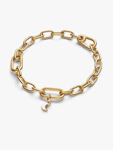 Fehér félhold mini függő charm