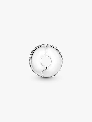 Áttetsző pavé klip charm