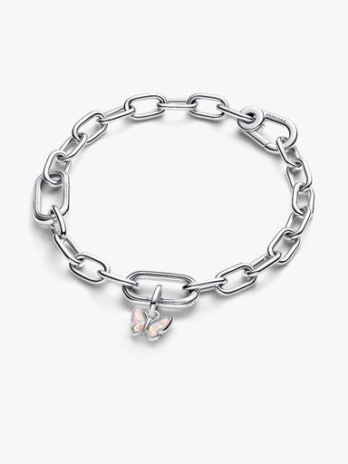 Rózsaszín pillangó mini függő charm
