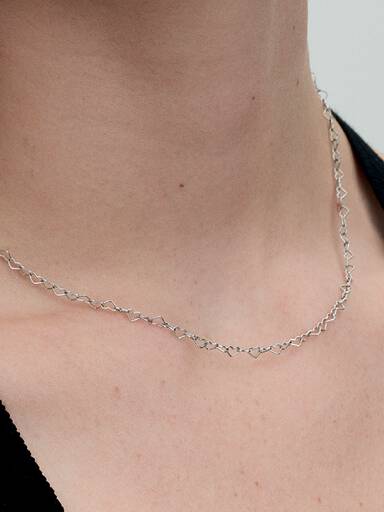 Összefonódó szívek collier nyaklánc