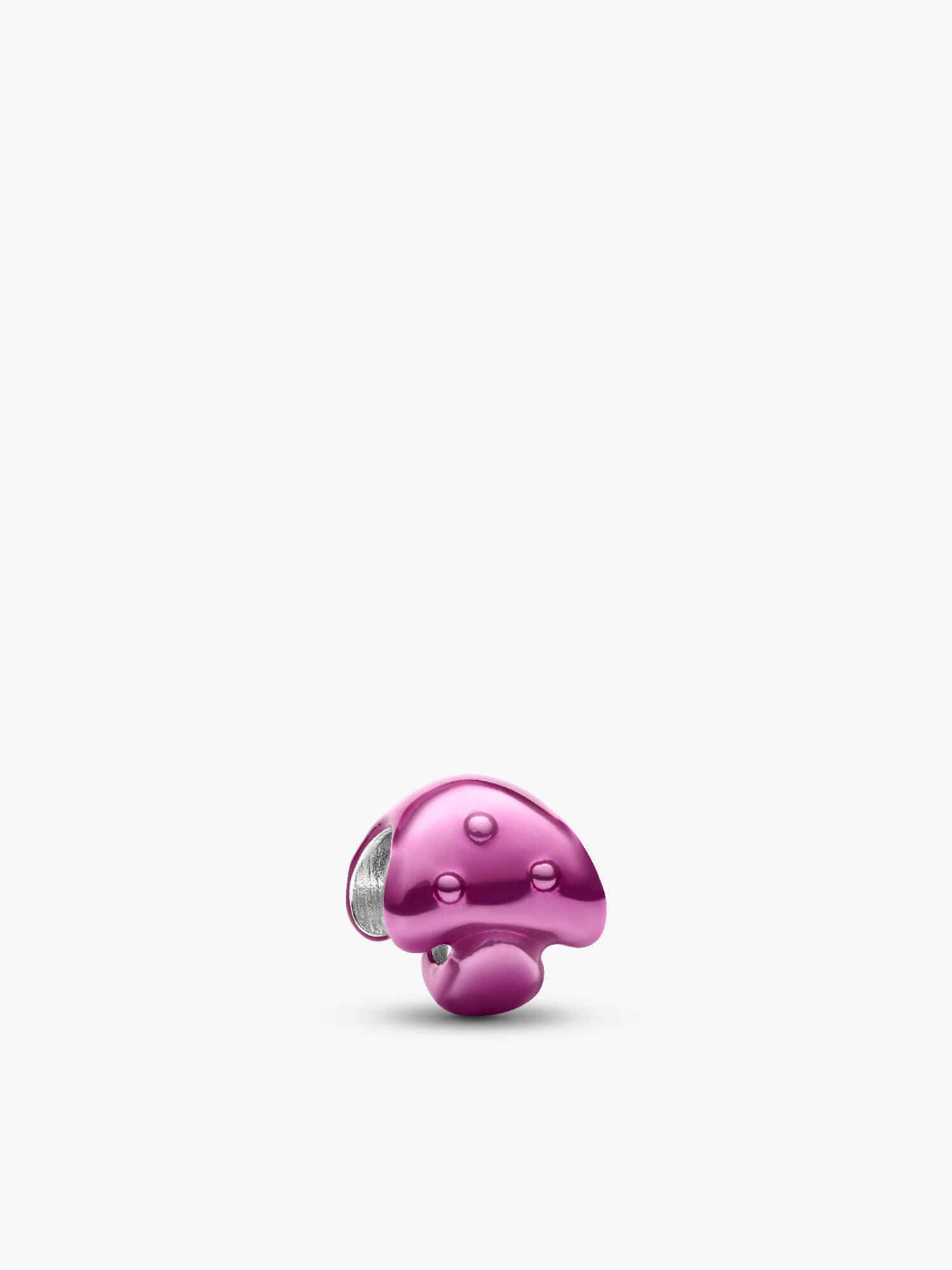 Rózsaszín gomba mini charm