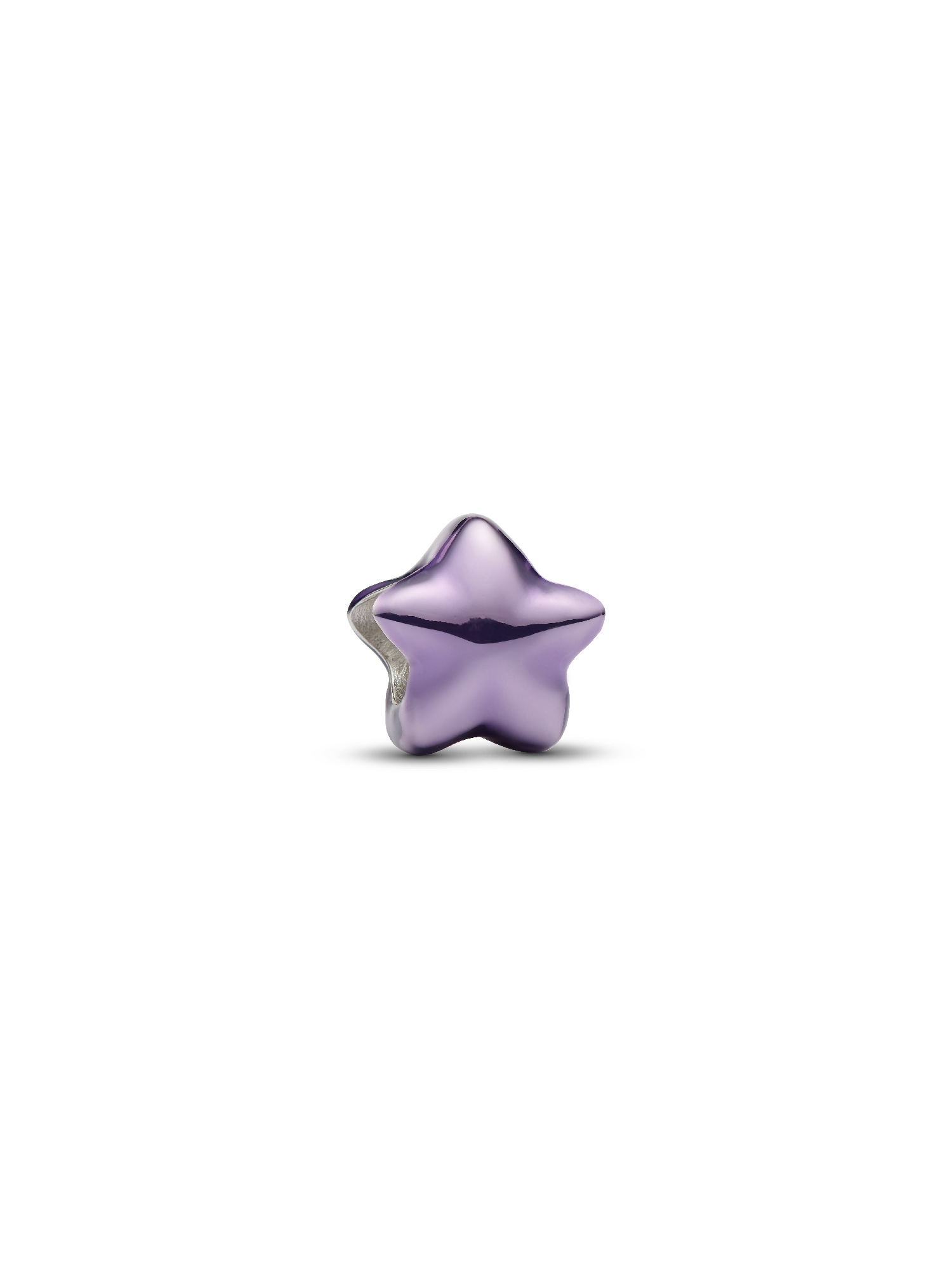 Lila csillag mini charm