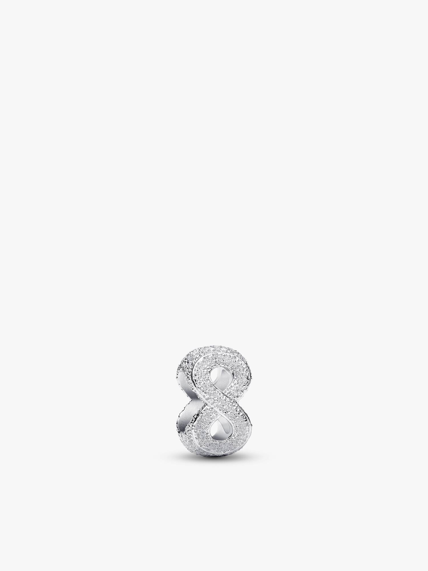 Texturált végtelenjel mini charm