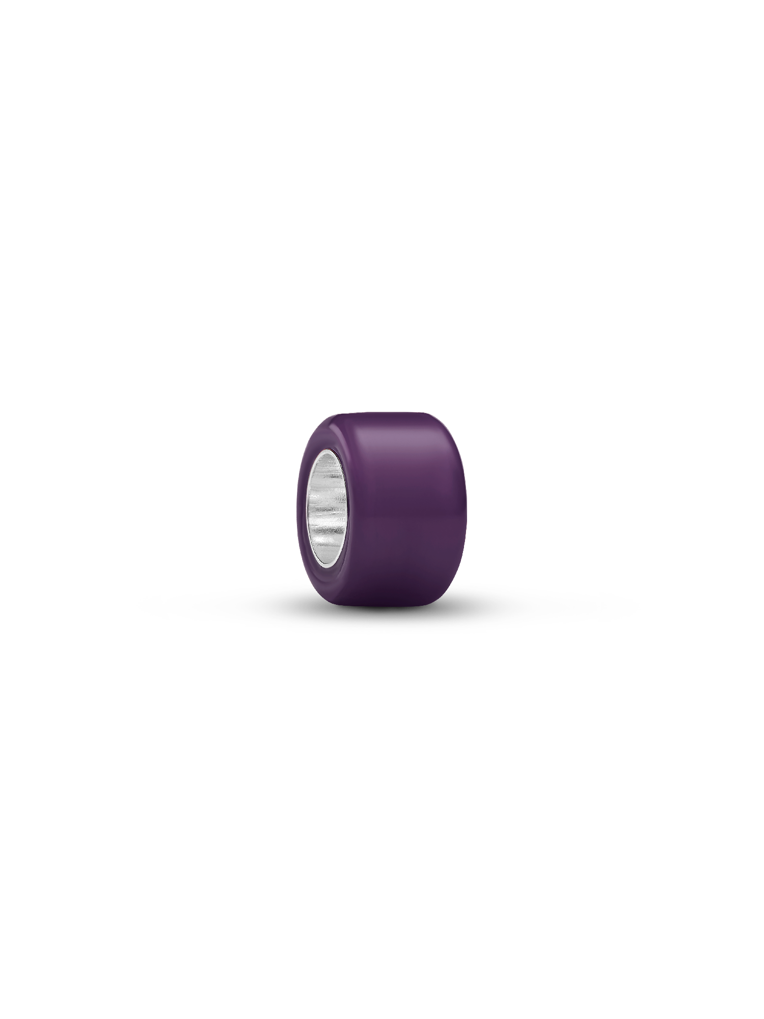 Lila muranói üveg mini charm