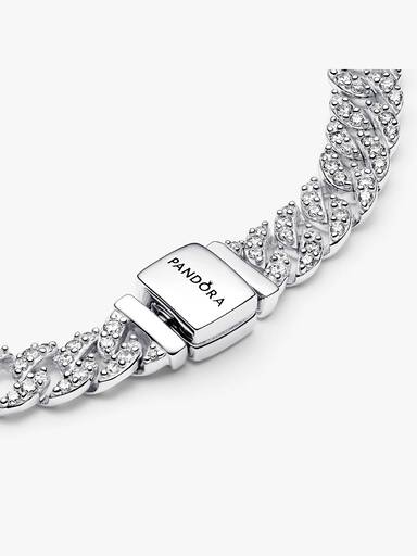 Pandora Timeless Pavé kubai láncos karkötő