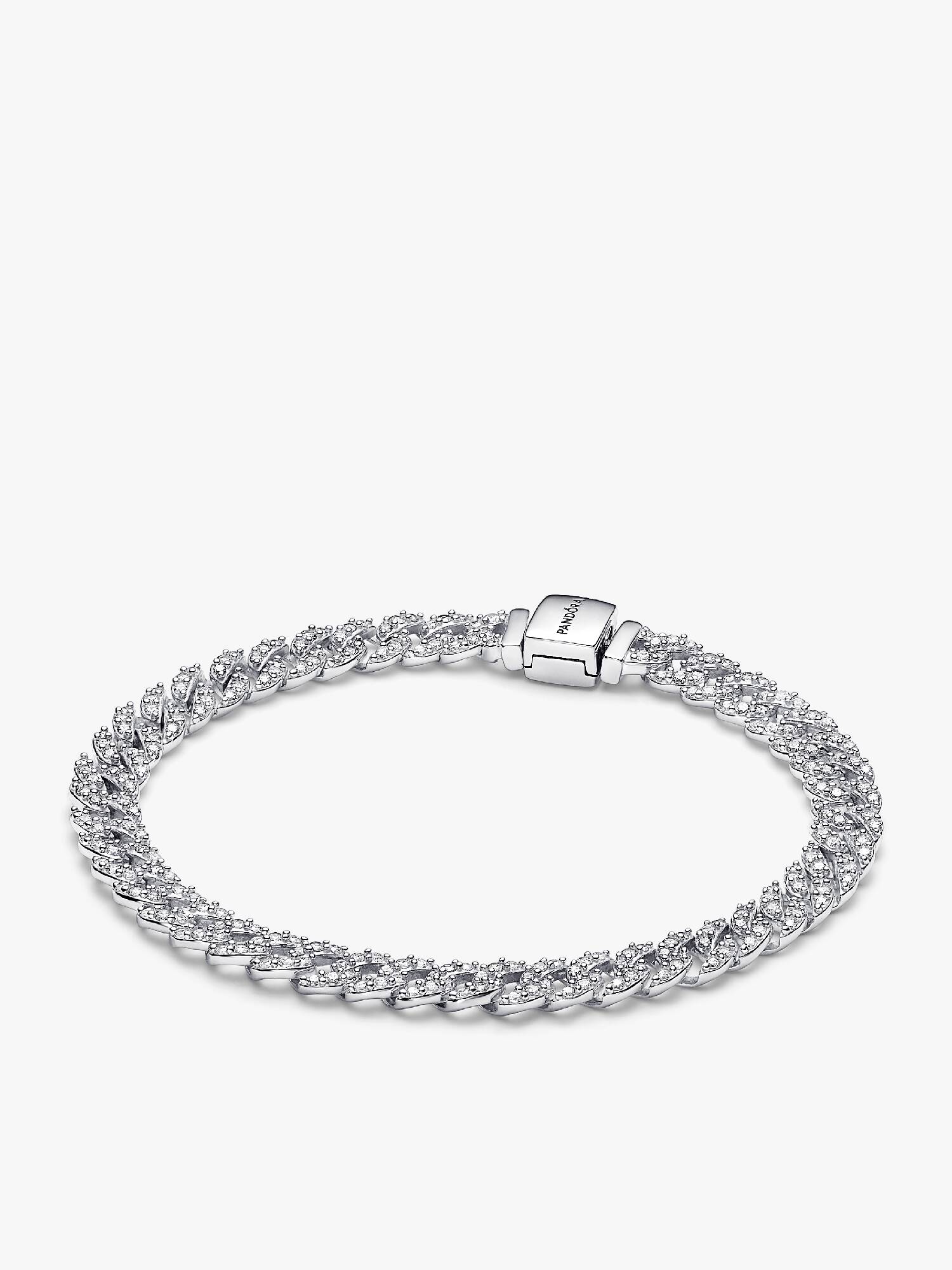 Pandora Timeless Pavé kubai láncos karkötő