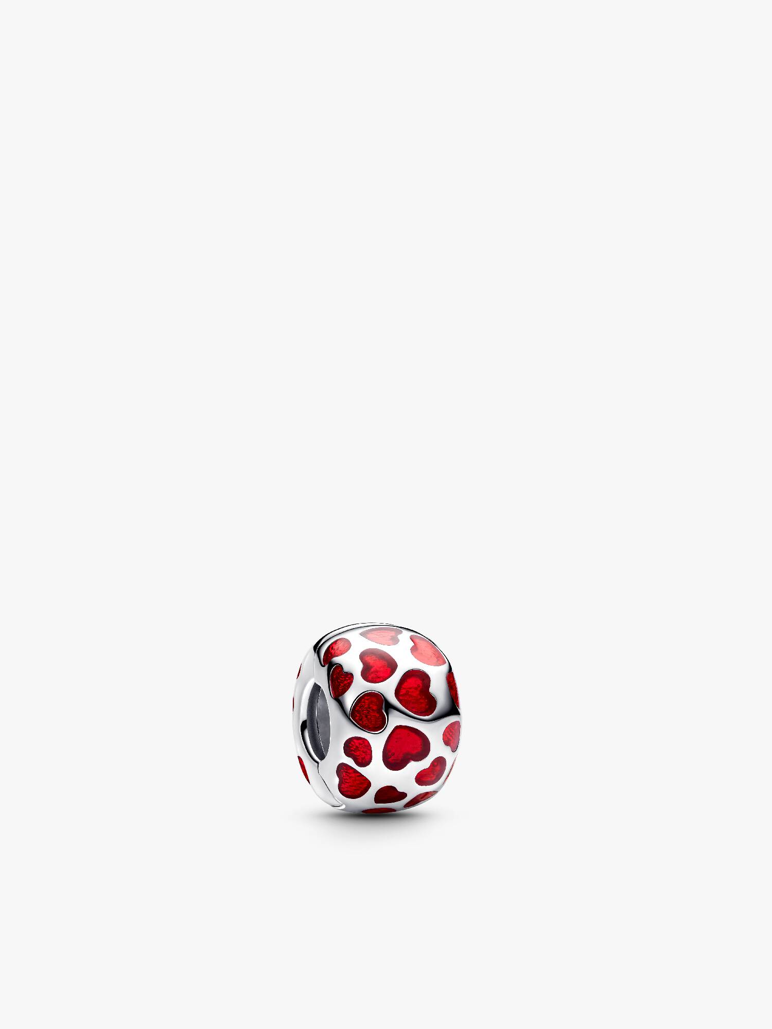 Szívek kerek klip charm