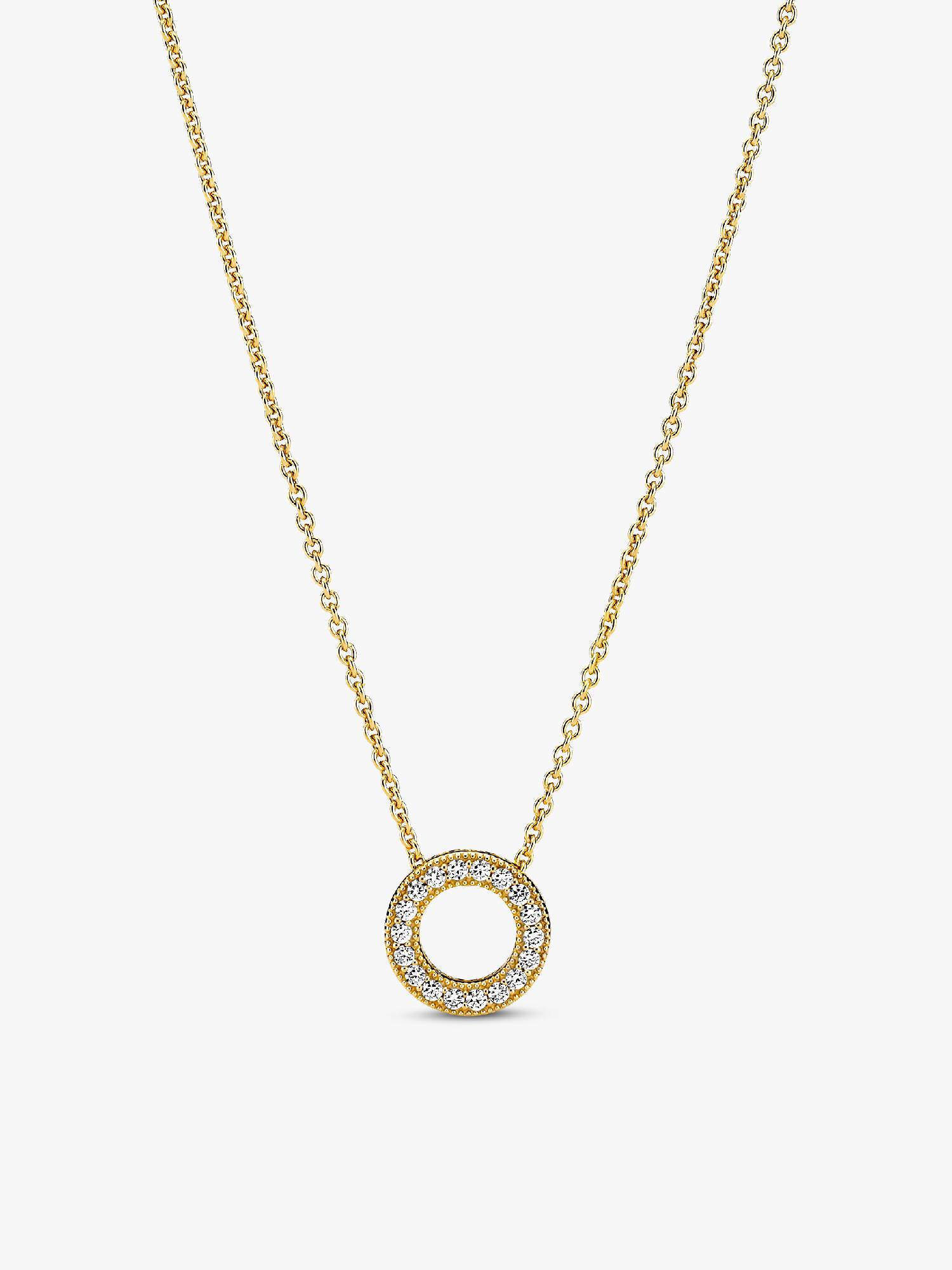 Pandora logó pavé karika collier nyaklánc