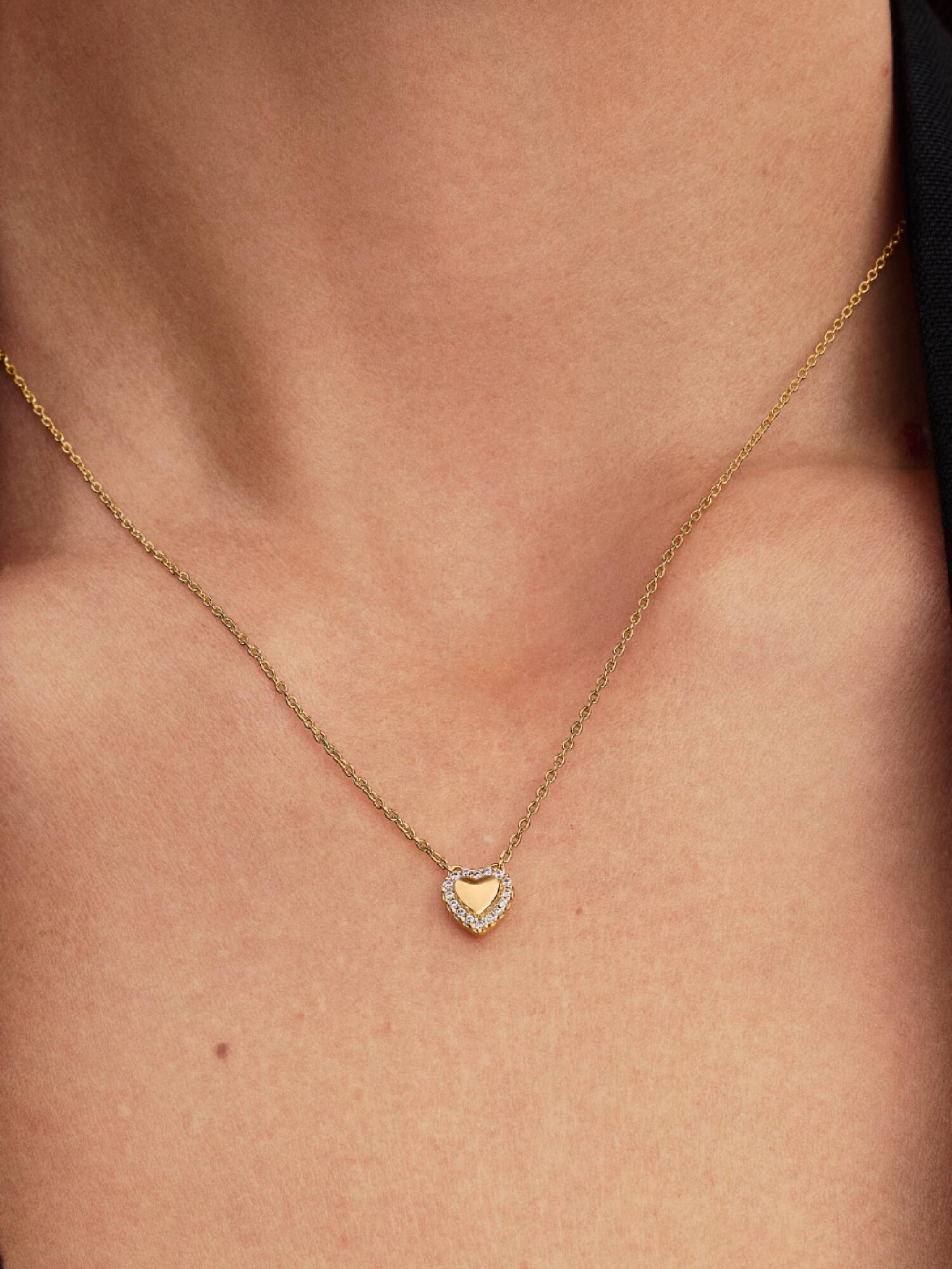 Gravírozható szív glória collier nyaklánc