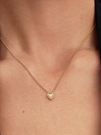 Gravírozható szív glória collier nyaklánc