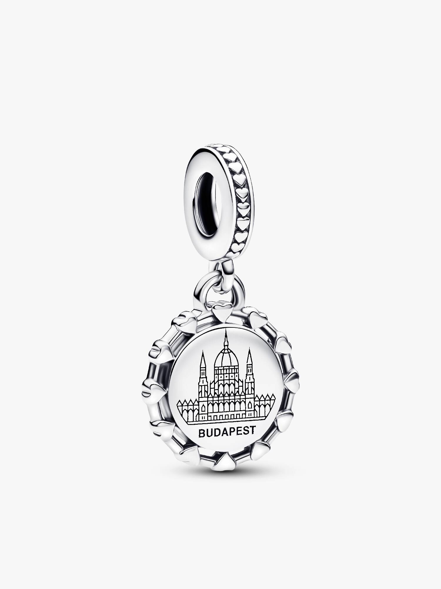 Gravírozható Magyar Parlament függő charm