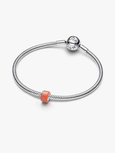 Narancssárga muranói üveg mini charm