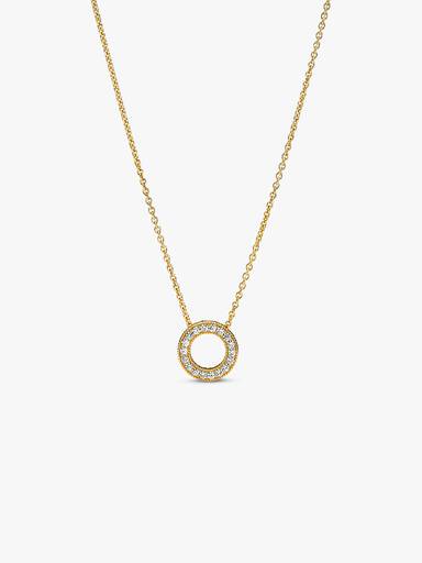 Pandora logó pavé karika collier nyaklánc