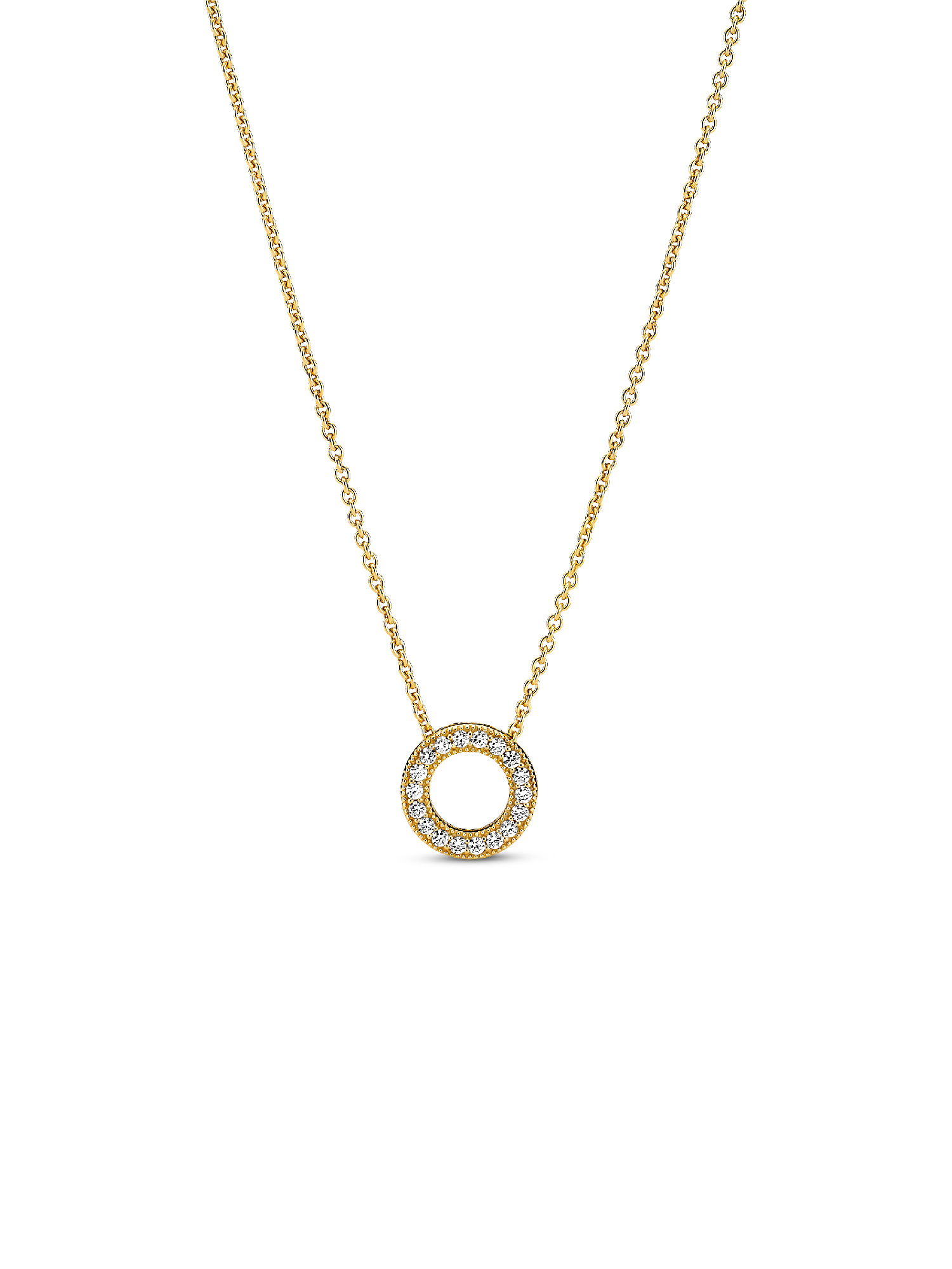 Pandora logó pavé karika collier nyaklánc