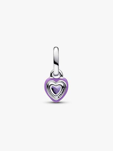 Pandora ME bíbor csakra szív mini függő charm
