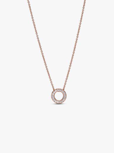 Pandora logó pavé karika collier nyaklánc