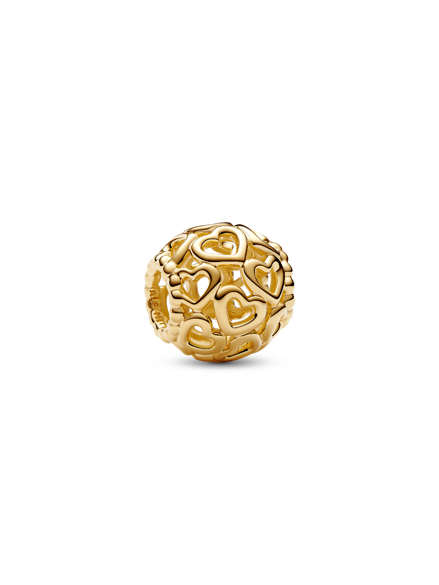 Áttört szív charm
