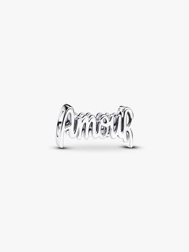 Amour felirat charm