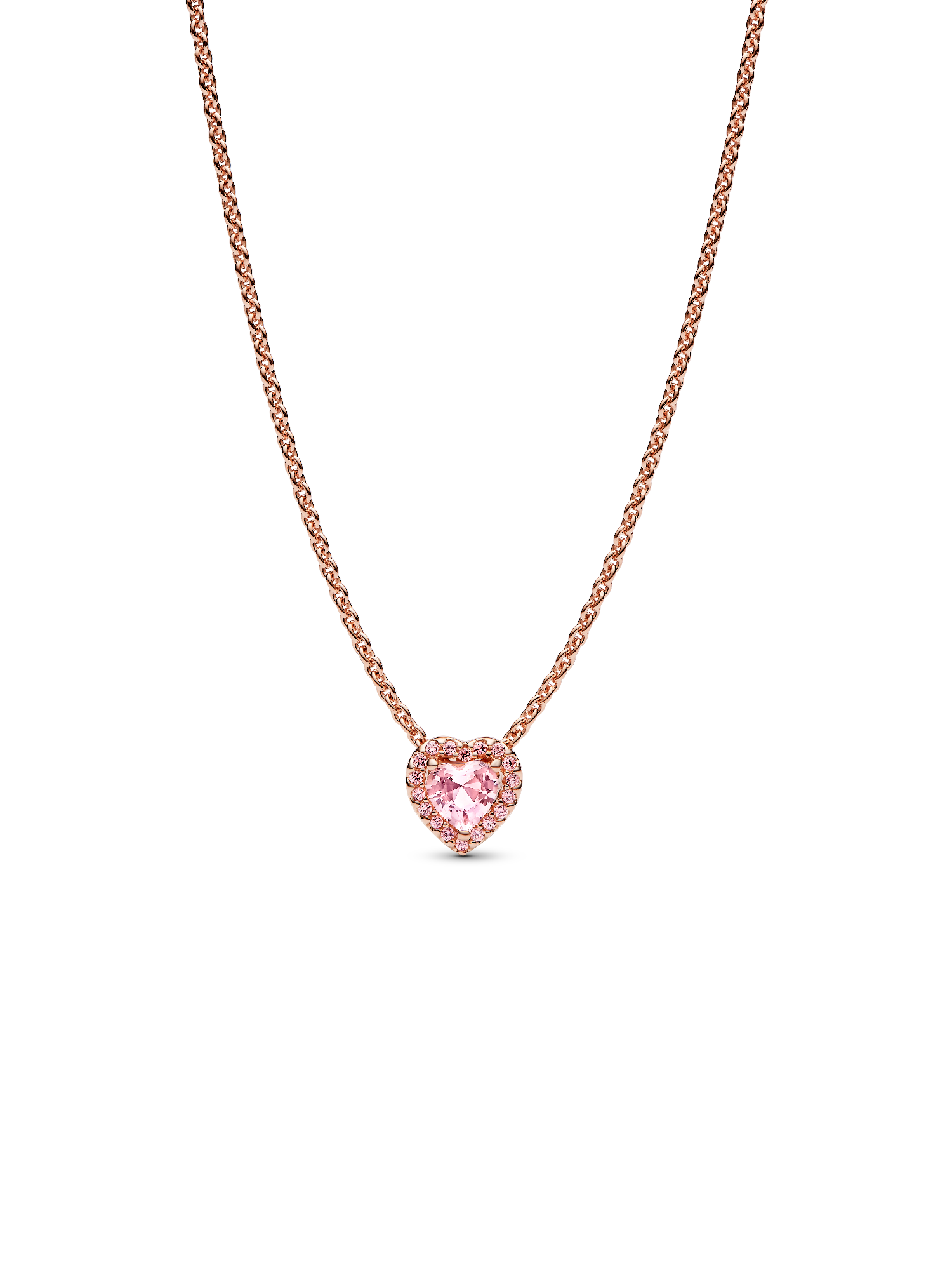 Rózsaszín szív collier nyaklánc