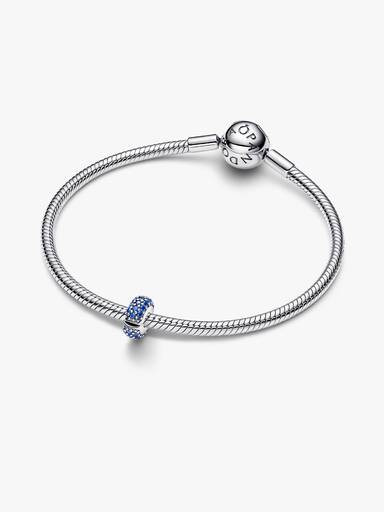 Királykék kő klip charm