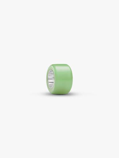 Zöld muranói üveg mini charm