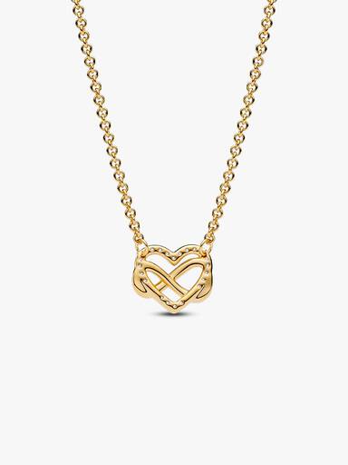 Szikrázó végtelenjel szív collier nyaklánc
