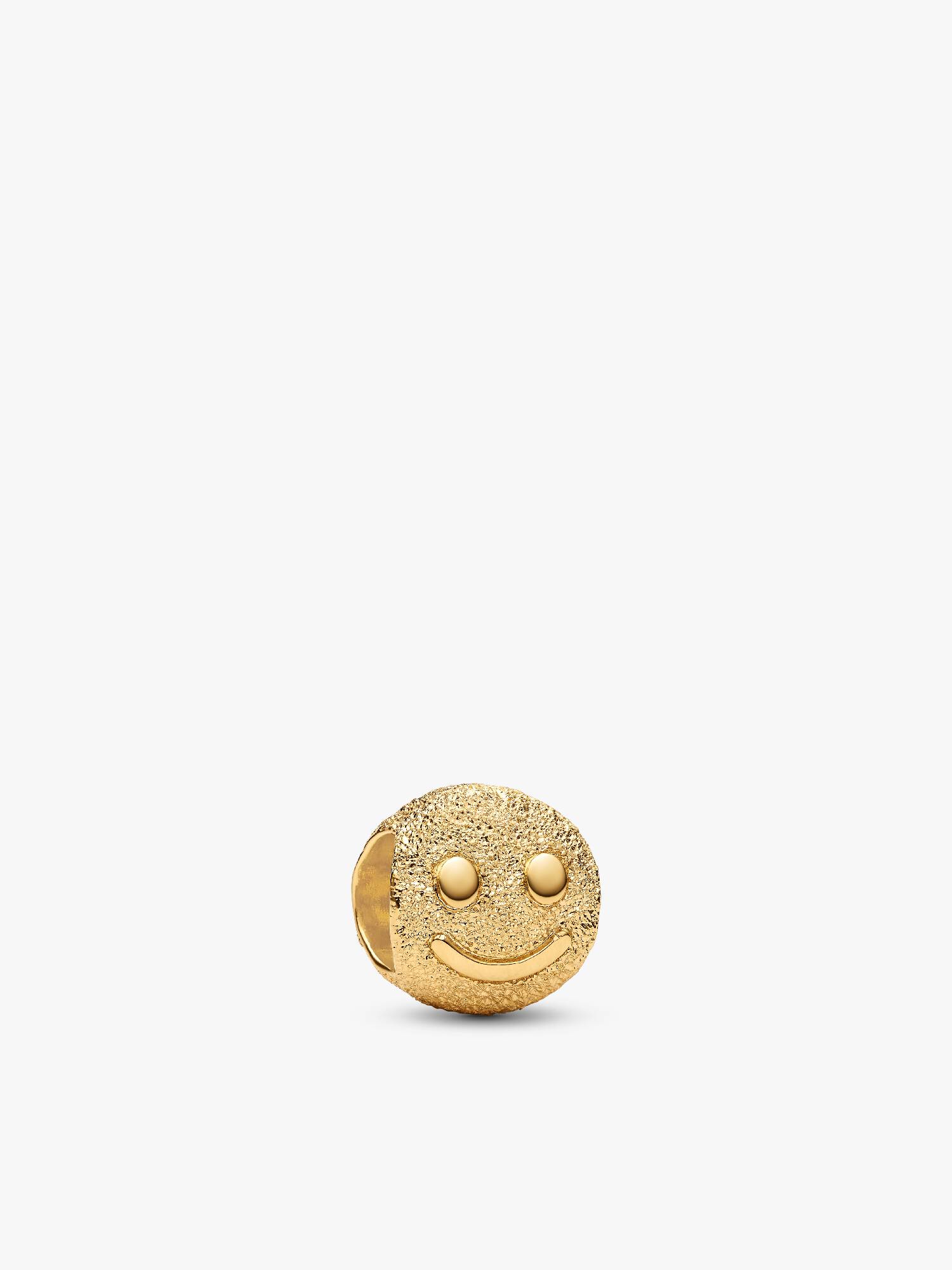 Texturált mosolygó arc mini charm