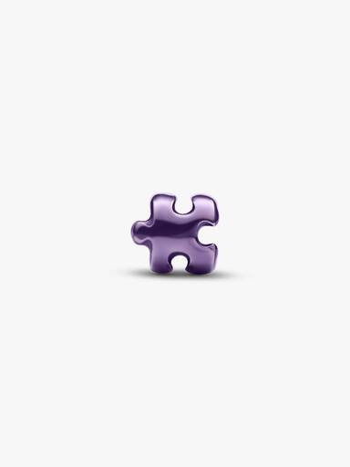 Lila puzzle-darab mini charm