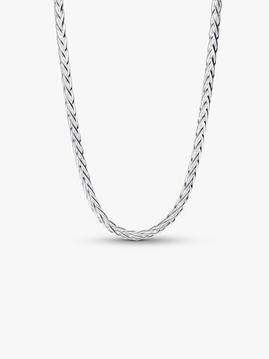 Pavé kapcsos rókafark láncos charm nyaklánc