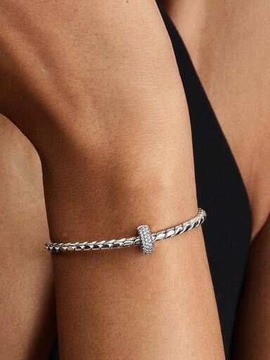 Pavé klip charm